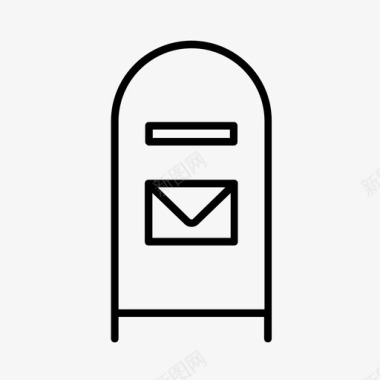 信箱邮局邮递员图标图标