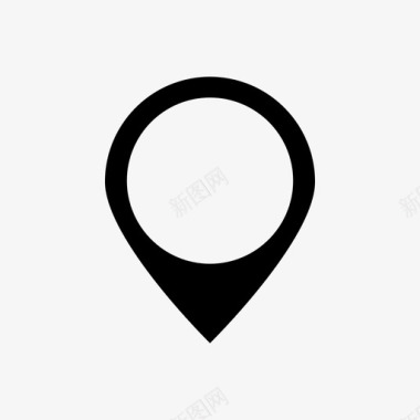别针地图针图标图标