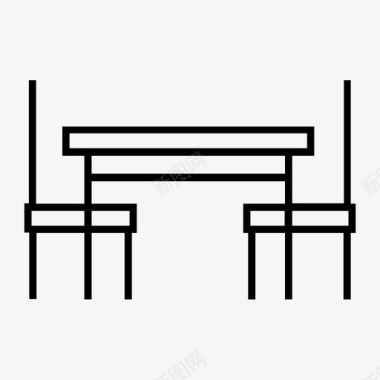 餐桌椅子餐厅图标图标