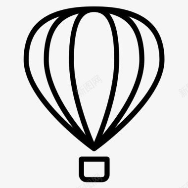 大气球热气球图标