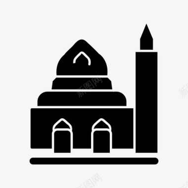 小清真寺图标图标