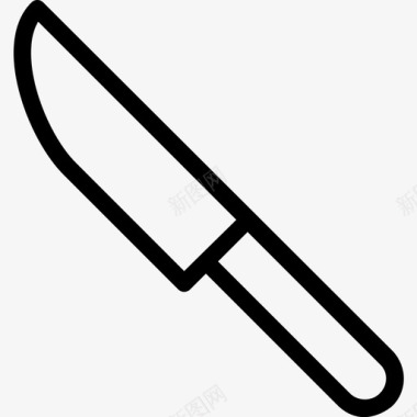 刀厨师刀切菜图标图标
