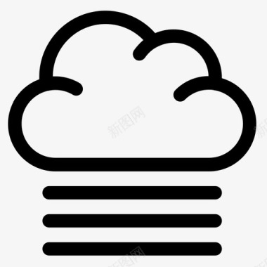 雾蒸汽天气图标图标