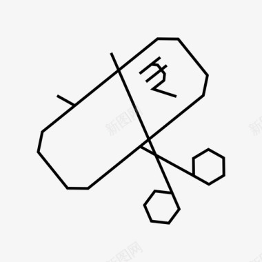 钱钱钱费用剪刀钱图标图标