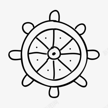邮轮帆船海上图标图标