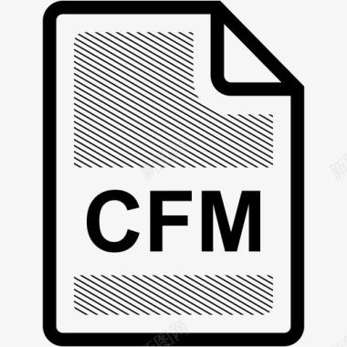 cfm文件扩展名格式图标图标