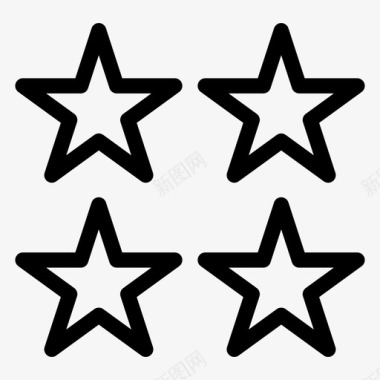 四星欣赏排名图标图标