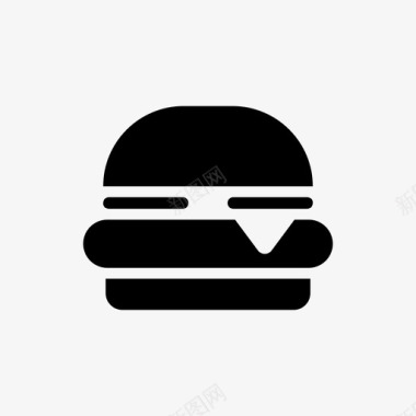 芝士汉堡食物图标图标