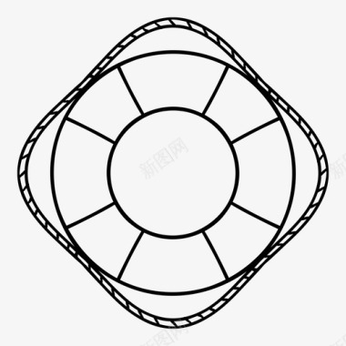 矢量救生圈救生圈图标图标