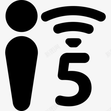 5个用户接入Wifi接口云开发图标图标