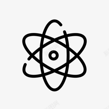 科学原子洞察力图标图标