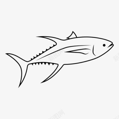 金枪鱼鱼海洋图标图标