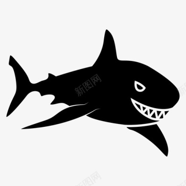 鲨鱼大鲨鱼猎人图标图标