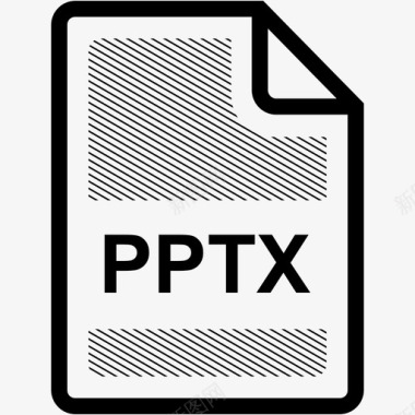 pptx文件格式pptx文件扩展名格式图标图标