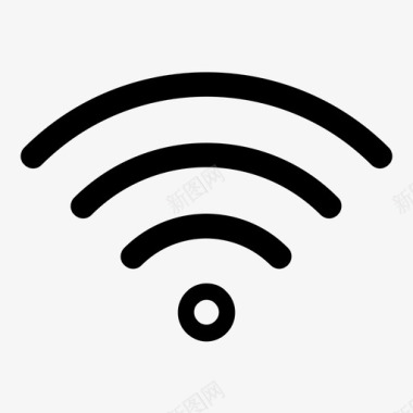 方形小边框wifi连接网络图标图标