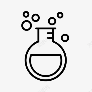 白胡子科学家法医学化学侦探图标图标