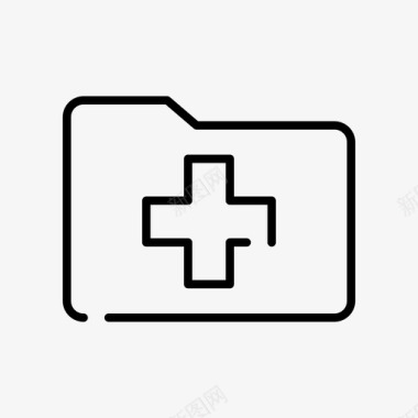 急救标志医疗文件夹急救医疗文件图标图标