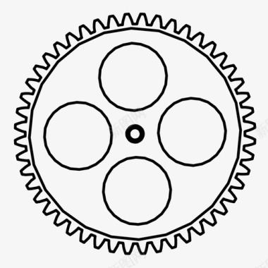 机构齿轮发动机机器图标图标