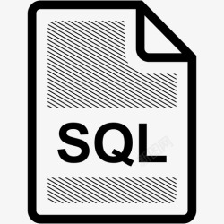 扩展的SQLsql文件扩展名格式图标高清图片