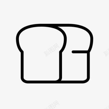 白面白面包面包房面包图标图标