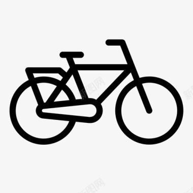 基本机架自行车自行车骑行图标图标