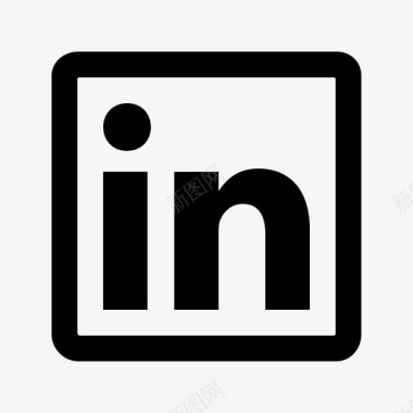 linkedinsocial-linkedin-outline图标