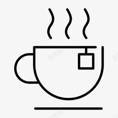 茶杯饮料热茶图标图标