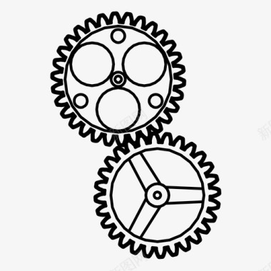 时光齿轮齿轮发动机机器图标图标