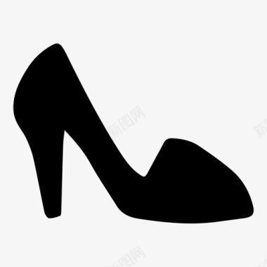 高跟鞋鞋图标图标