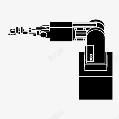打造未来机械臂未来工业图标图标