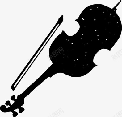 乐器标识小提琴古典乐器图标图标