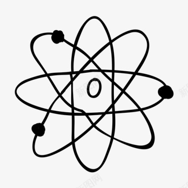 原子链接物理图标图标