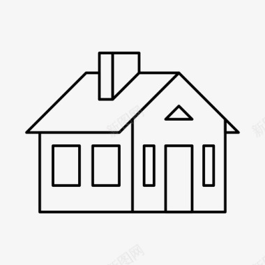 彩会建筑房屋建筑房地产图标图标