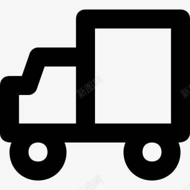 运输煤炭货运卡车送货物流图标图标