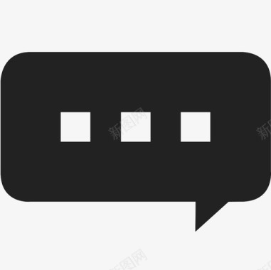 对话框长方形对话框图标