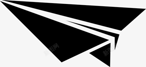 纸飞机邮件折纸图标图标
