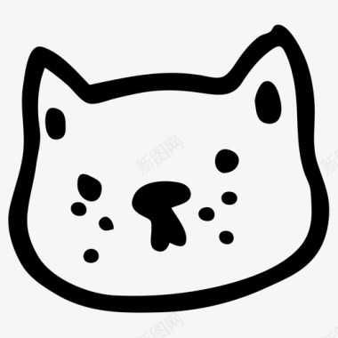 胖猫猫脸胖子图标图标
