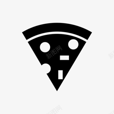 披萨食物切片图标图标