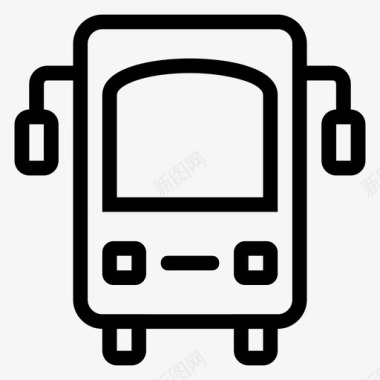 公共汽车商务交通图标图标