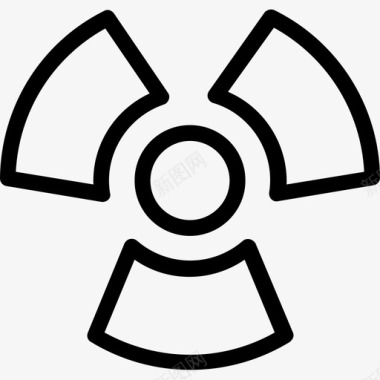 放射性危险核图标图标