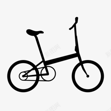 折叠自行车图标