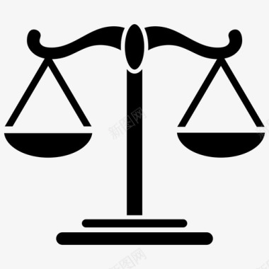 正义法律天平图标图标