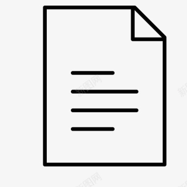a4纸文件页面图标图标