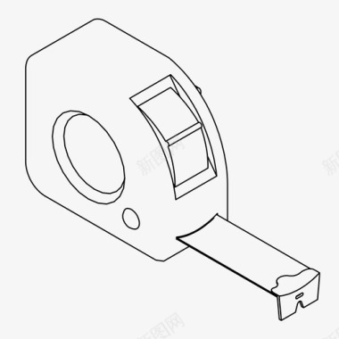 折页尺寸卷尺尺寸测量图标图标