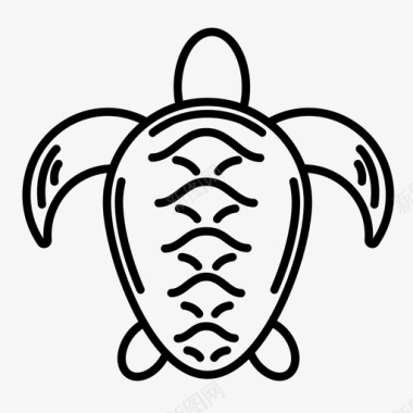 海龟海洋动物海洋生物图标图标