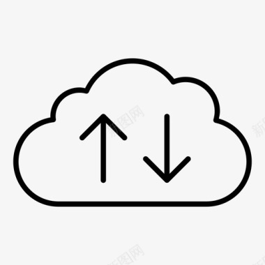 云传输计算云发送文件提交图标图标