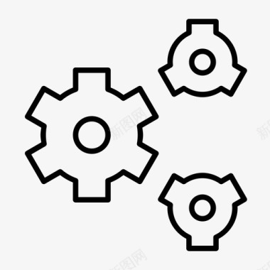 网络设置图标设置齿轮控制面板图标图标