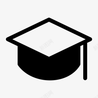 毕业帽获奖帽学位帽图标图标