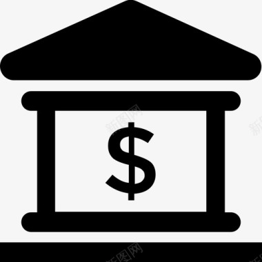 参加的研究所银行大楼法院图标图标