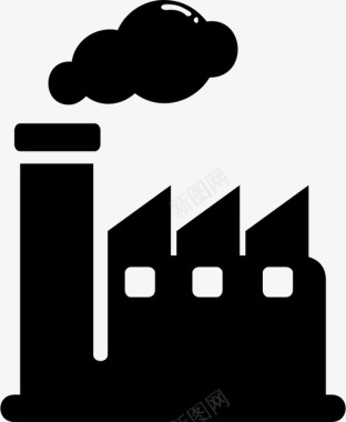 工厂污染图标图标